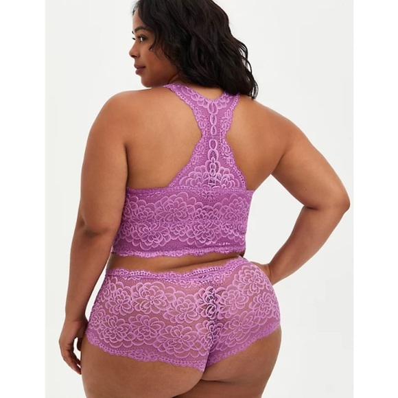 TORRID NWT LAVENDER BRALETTE AND PANTY SET - Picture 2 of 3